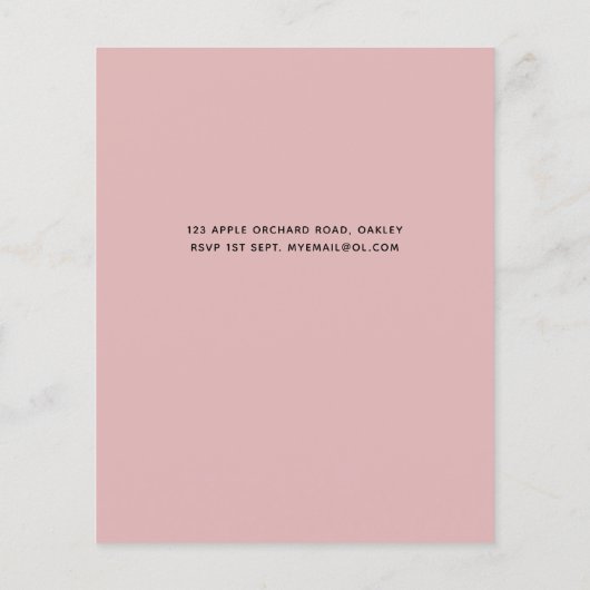 Dusty Roos Roze Bruiloft (Achterkant)