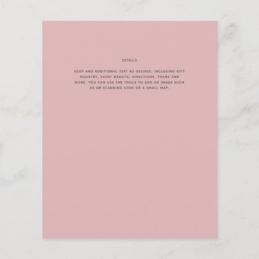 Dusty Roos Roze Bruiloft (Achterkant)