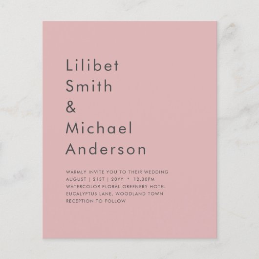 Dusty Roos Roze Bruiloft (Voorkant)