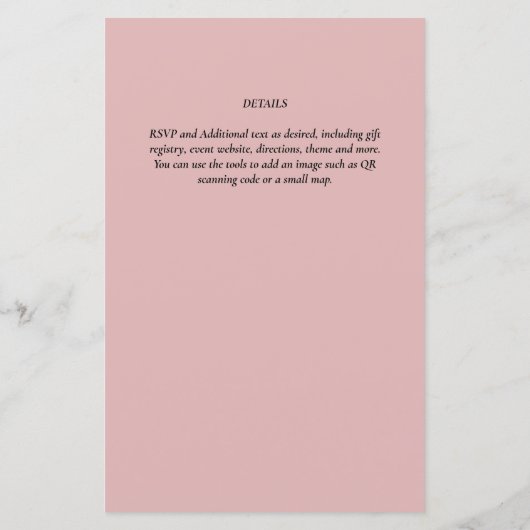 Dusty Roos Roze Bruiloft (Achterkant)