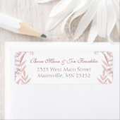 Dusty Roos roze bruiloft botanisch Etiket (Insitu)