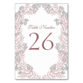 Dusty Roos roze bruiloft  botanisch Kaart