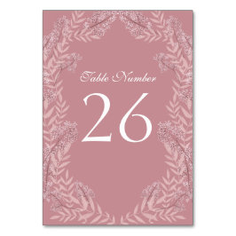 Dusty Roos roze bruiloft  botanisch Kaart