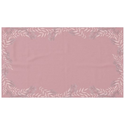 Dusty Roos roze bruiloft  botanisch Tafelkleed (Voorkant (Horizontaal))