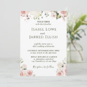 Dusty Roos roze in één weddenschap Kaart (Staand voorkant)