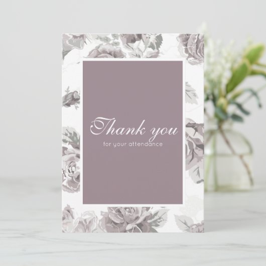 Dusty roos roze verlovingsfeest bedankt (Staand voorkant)