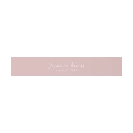 Dusty Roos Roze | Weddenschap Uitnodigingen Wikkel (Vlak)
