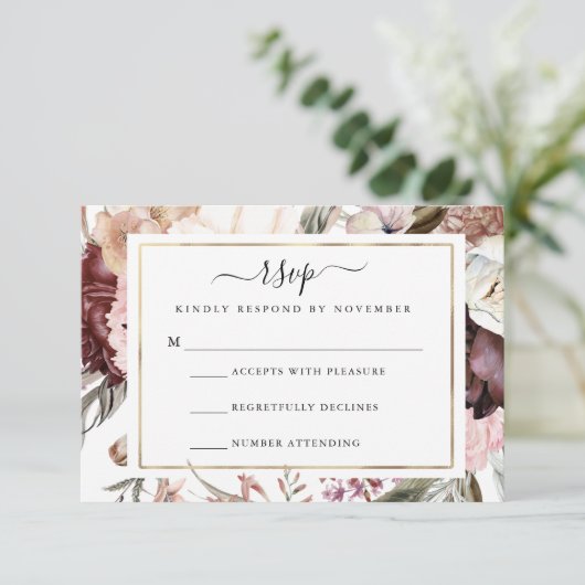 Dusty Roos RSVP Flyer (Staand voorkant)