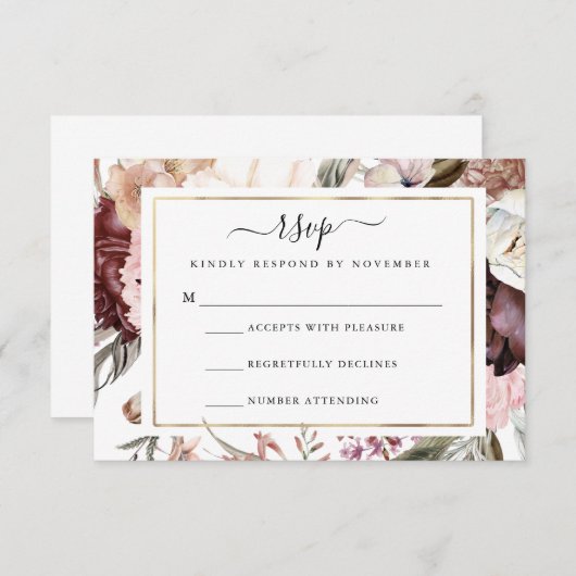 Dusty Roos RSVP Flyer (Voorkant / Achterkant)