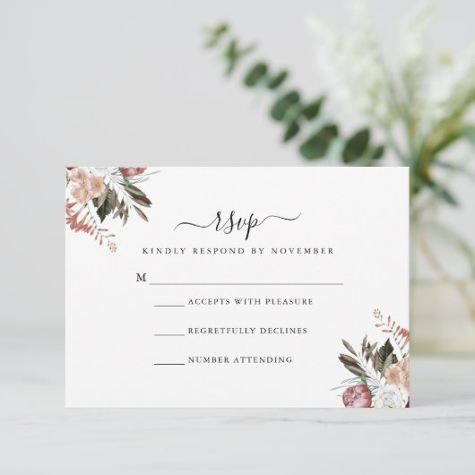 Dusty Roos RSVP Flyer (Staand voorkant)