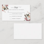 Dusty Roos RSVP Flyer Informatiekaartje (Voorkant / Achterkant)