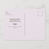 Dusty Roos rustieke Baby Het is koude douche Briefkaart (Achterkant)