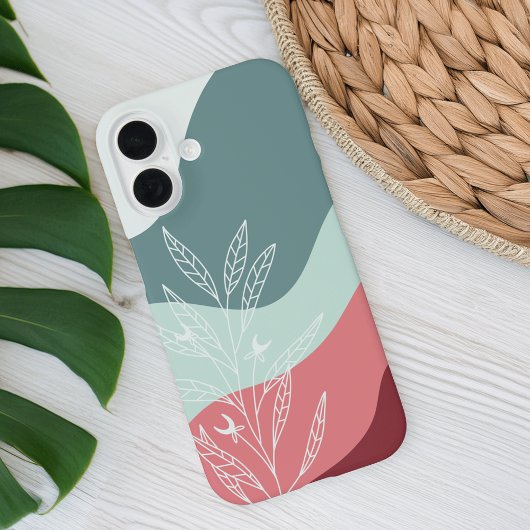 Dusty Roos & Sage Boho Colour Flow Botanisch Case-Mate iPhone Case