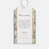 Dusty Roos Sage Groene Bestemming Bruiloft Welkom Cadeaulabel (Voorkant)