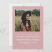 Dusty Roos Script Twee Foto Afstuderen Kaart (Achterkant)