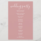 Dusty Roos Signature Script Wedding Program (Achterkant)