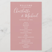 Dusty Roos Signature Script Wedding Program (Voorkant)