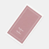 Dusty Roos Simple Modern Minimalist Weddenrennen Servet (Hoek)