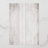 Dusty Roos Southern Cotton Boll Botanical Weddensc Folie Uitnodiging (Achterkant)