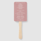 Dusty Roos speciale datum bruiloft programma Handwaaier (Achterkant)