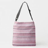 "DUSTY ROOS STRIPE  TICKING" CROSSBODY TAS (Achterkant)