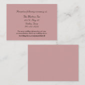 Dusty Roos Trouwbehuizing kaarten (Voorkant / Achterkant)