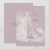Dusty Roos Trouwjurk Vrijgezellenfeest Kaart (Voorkant / Achterkant)