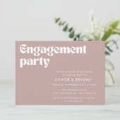 Dusty Roos verlovingsfeest Kaart (Staand voorkant)