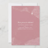 Dusty Roos waterverf foto afstuderen viering Kaart (Achterkant)