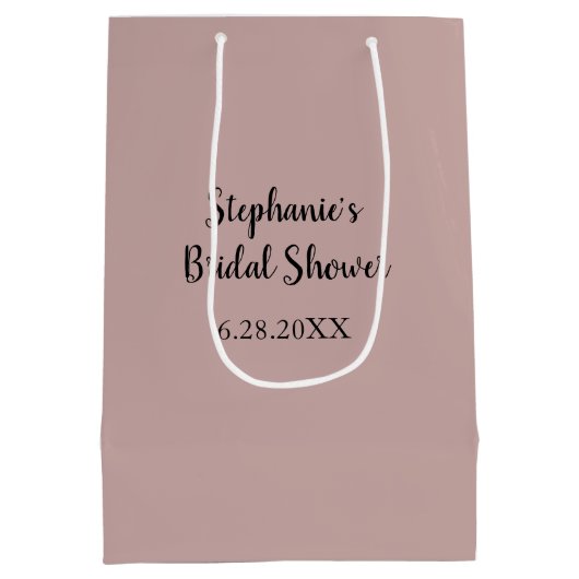 Dusty Roos Weddenschap Aangepast lichtroze Vrijgez Medium Cadeauzakje (Achterkant)