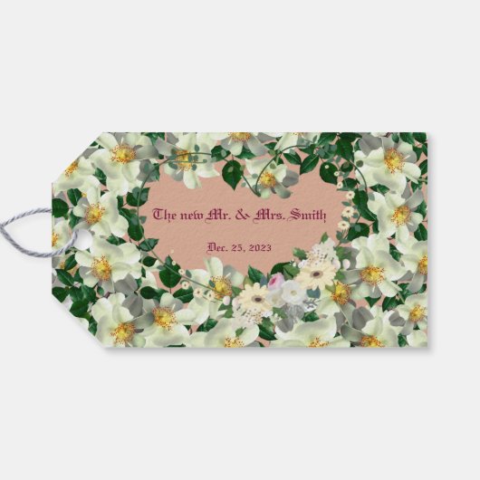 Dusty Roos - Weddenschap voor Labels met cadeautje Cadeaulabel (Achterkant Horizontaal)