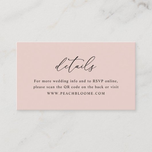 Dusty Roos Weddenschap Website QR Code Details Car Visitekaartje (Voorkant)