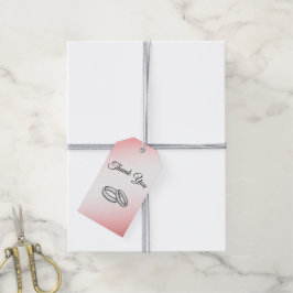 Dusty Roos Wedding Bedankt Cadeaulabel