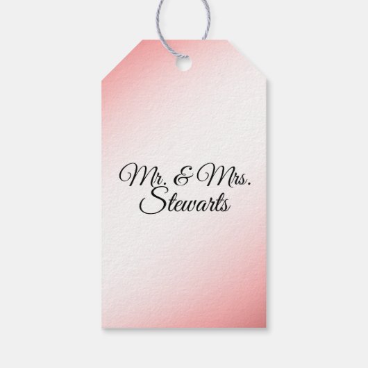 Dusty Roos Wedding Bedankt Cadeaulabel (Achterkant)