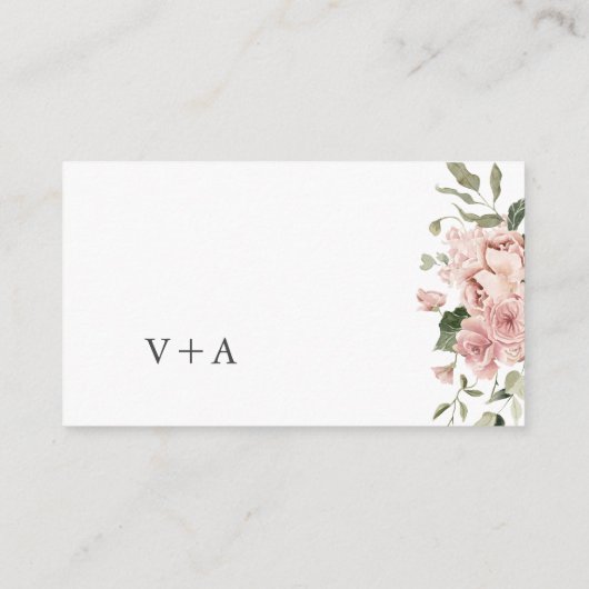 Dusty Roos Wedding Informatiekaartje (Achterkant)