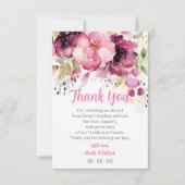 Dusty Roos Wedding Oil Painting Greenery Customize Bedankkaart (Voorkant)