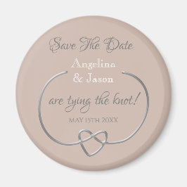 Dusty Roos Wedding Save the Date Invitation Magneet