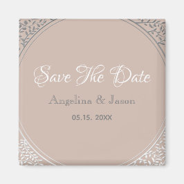 Dusty Roos Wedding Save the Date Invitation Magneet
