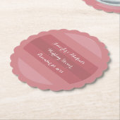 Dusty Roos Wedding Shower of Jubileum Party Kartonnen Onderzetters (Gekanteld)