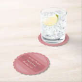 Dusty Roos Wedding Shower of Jubileum Party Kartonnen Onderzetters (Insitu)