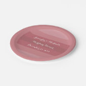 Dusty Roos Wedding Shower of Jubileum Party Papieren Bordje (Gekanteld)