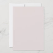 Dusty roos white botanical script Vrijgezellenfees Kaart (Achterkant)