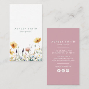Dusty Roos Wildflower Social Media Visitekaartje