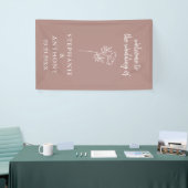 Dusty Roos Wildflower Wedding Banner (Beurs)