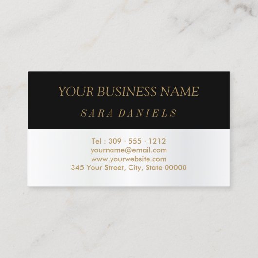 Dusty Roos - Zwart-wit Satijn Dusty Roos Lippen Visitekaartje (Achterkant)