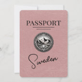 Dusty Roos Zweden Passport Save the Date (Voorkant)