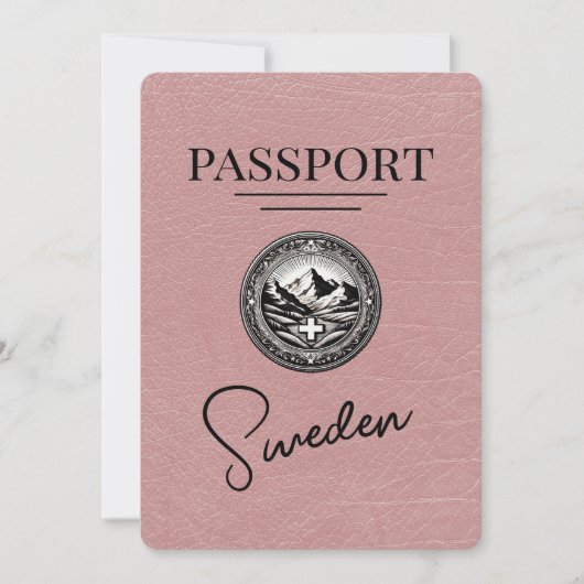 Dusty Roos Zweden Passport Save the Date (Voorkant)