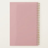 Dusty Rose 2026 Planner | Aangepaste naam & jaar (Achterkant)