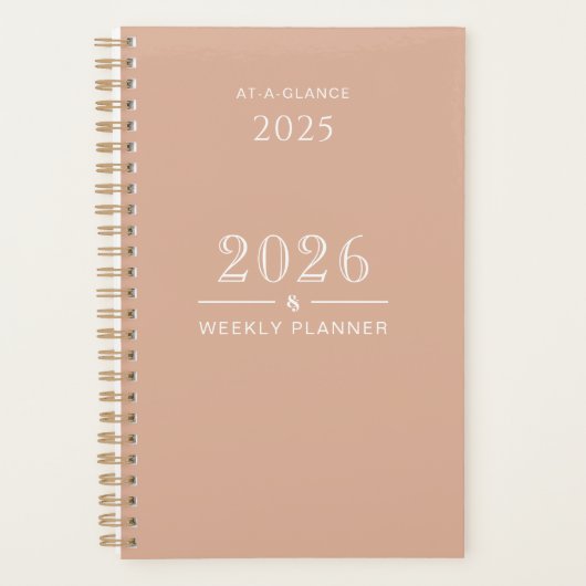 Dusty Rose 5.5x8.5 Weekly Planner (Voorkant)