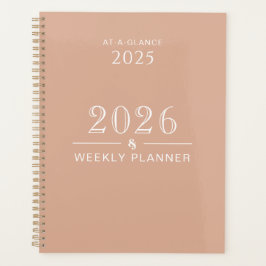 Dusty Rose 8.5 x 11 Weekly Planner